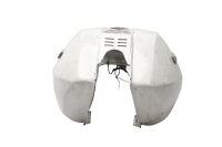 Fuel tank, petrol tank, fuel container, white Moto Guzzi V65 PG 81-87