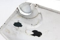 Fuel tank, petrol tank, fuel container, white Moto Guzzi V65 PG 81-87