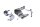 Kromhållare för täckram Harley-Davidson Road Glide 1450 FLTR 01-01