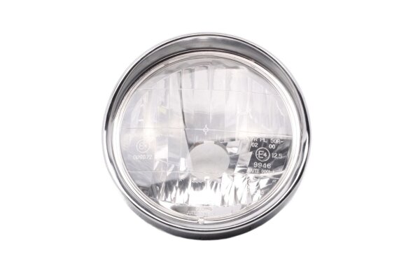 Round headlight insert reflector H4 holder chrome Unbekannt Konvolut
