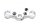 Ponte superiore della forcella, morsetto del cannotto di sterzo BMW G 650 Xcountry E65X 0164 K15 07-10
