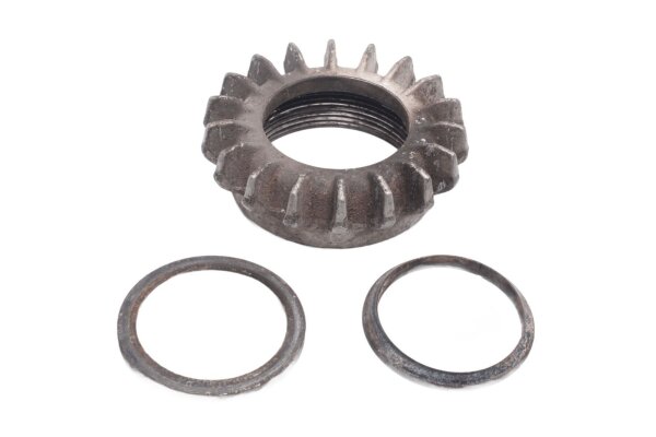 Moer van het uitlaatspruitstuk, voorste rechter uitlaatdraad, hittebeschermingsring BMW R 80 GS 0346 80-87