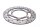 Rear brake disc, drilled, single disc BMW G 650 Xcountry E65X 0164 K15 07-10