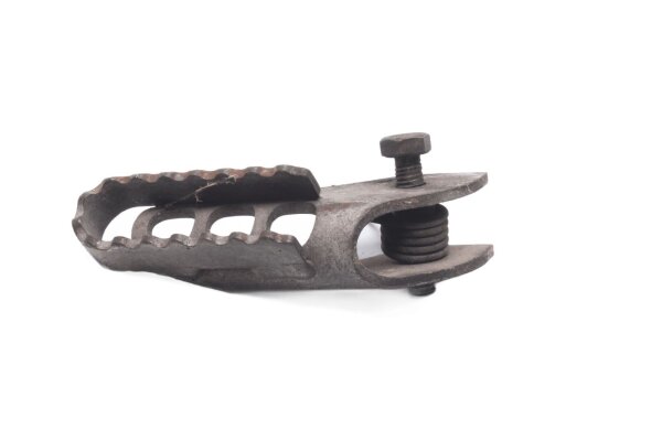 Voetsteun links voor, voetsteunplaat, rubberen voetsteun. BMW R 80 GS 0346 80-87