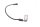 Left ignition cable with spark plug connector, spark transmission BMW R 80 GS 0346 80-87