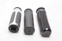 Universele set handvatten voor het linker stuur, verchroomd rubber. Harley-Davidson universell