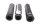 Universele set handvatten voor het linker stuur, verchroomd rubber. Harley-Davidson universell