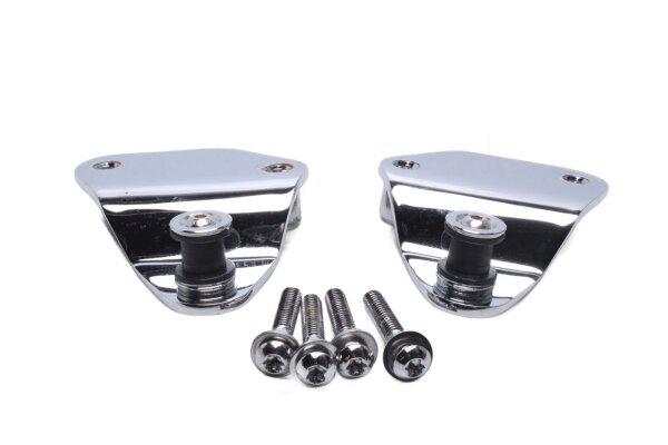 Sadeltaskeholder, cykeltaskeholder, krom Harley-Davidson Road King 1690 FLHR 20-20
