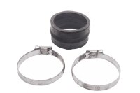 Intake manifold rubber, left, with clamps, suction rubber...