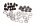 Set di viti per dischi freno anteriori e posteriori BMW R 1100 GS 259 0409 93-99