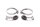Remleidingklemmen voor vorkmontage, set links en rechts BMW R 80 GS 0346 80-87
