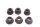 Écrous de moyeu de roue, siège conique, support de roue arrière, corps de moyeu BMW R 80 GS 0346 80-87