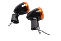 LED-indicatorpaar, oranje/zwart, universele ombouw Harley-Davidson universell