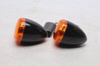 LED-indicatorpaar, oranje/zwart, universele ombouw Harley-Davidson universell