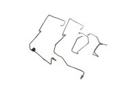 ABS-Druckleitung Bremsschlauch Stahlbremsleitung BMW R 1100 GS 259 0409 93-99