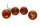 Blinker Set orange rund universal Gehäuse grau Harley-Davidson universell