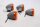 Blinker Set orange rund universal Gehäuse grau Harley-Davidson universell
