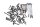 Engine screws, screw set, screw kit Kawasaki KLR 650 Tengai KL650A/B 89-94
