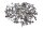 Jeu de vis, supports, pinces, cadre Kawasaki KLR 650 Tengai KL650A/B 89-94