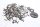 Vis de moteur, jeu de vis, engrenages Ducati Monster 600 Dark ZDM300AA 98-01
