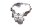 Carter dalternateur, couvercle de carter moteur Kawasaki KLR 650 Tengai KL650A/B 89-94