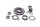 Kit de cojinetes de la dirección, espaciador, arandela, tuerca Kawasaki KLR 650 Tengai KL650A/B 89-94