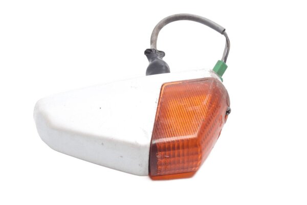 Front left turn signal, orange housing, white Kawasaki KLR 650 Tengai KL650A/B 89-94