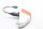 Front left turn signal, orange housing, white Kawasaki KLR 650 Tengai KL650A/B 89-94