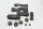 Seat bracket set, front seat mount BMW R 1200 GS K25 0307 R12 04-07
