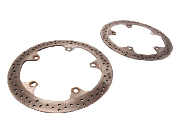 Front drilled brake discs 4.6mm 5-hole brake system BMW R 1150 RT R22 02-05