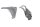 Rahmenhalter vorne rechts Geweih Kawasaki Versys 650 KLE 650 B LE650A 07-09