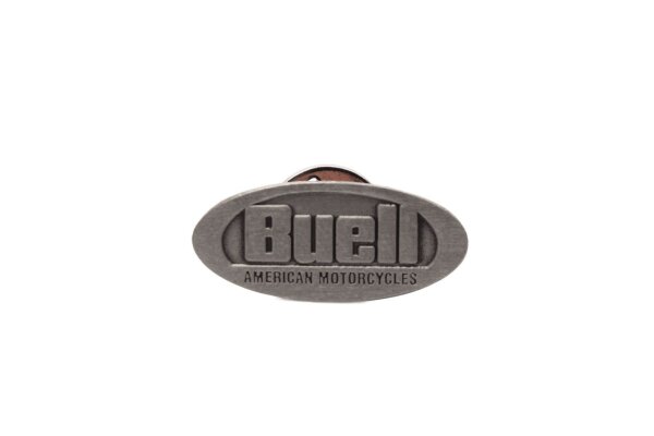 Nålmärke Märkeslogotyp Emblem Svart Silver Buell universell