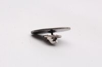 Buell logo lapel pin, black and silver, fan item, collectors item Buell universell