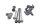 Motorhalter Satz Rahmenhalter Kawasaki Versys 650 KLE 650 B LE650A 07-09