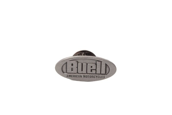 Lapel pin emblem logo badge black silver fan Buell universell