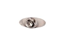 Nålmärke, kavajnål, svart/silver emblem,...
