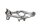 Fäste för fotstöd höger fram 2 335 598 BMW R 1150 GS Adventure R21 0441 02-05