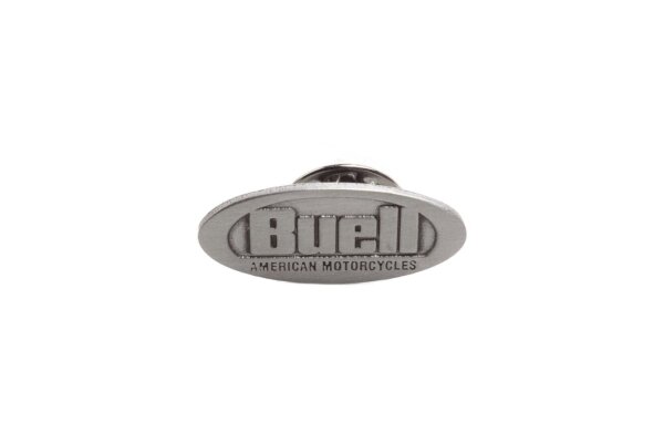 Nål Badge Badge Logo Emblem Sort Sølv Buell universell