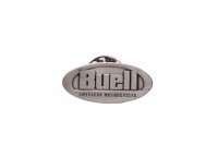 Nålmärke märkemblem svart silver oval...