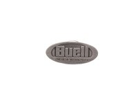 Insignia de pin Emblema Logotipo Negro Plata Buell...