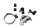Jarruletkun pidikkeen puristinsarja BMW F 800 GS E8GS 0219 08-12