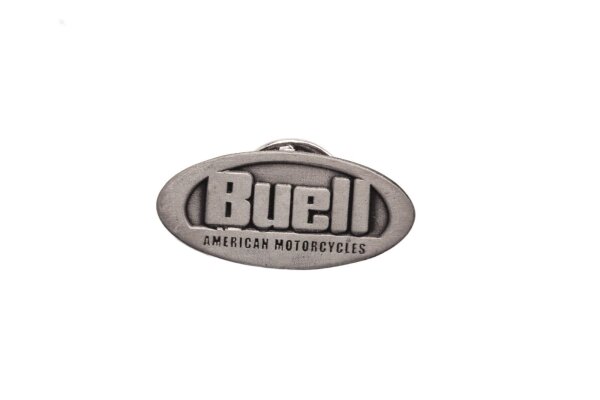 Nålmärke Märkeslogotyp Emblem Svart Silver Buell universell