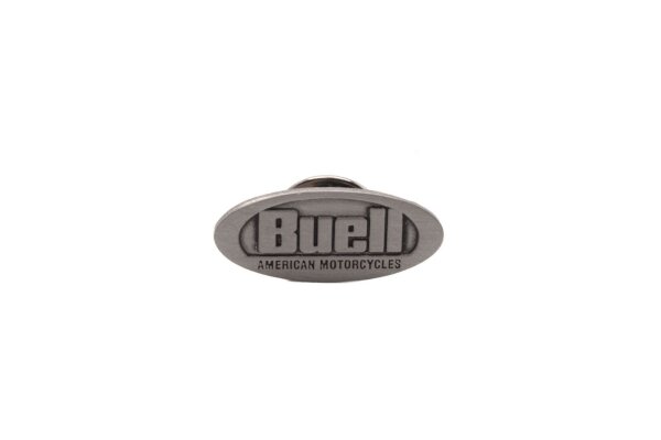 Nålmärke Märkeslogotyp Emblem Svart Silver Buell universell