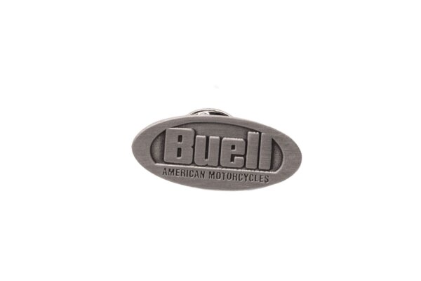 Nålmärke Emblem Svart Silver Buell universell