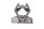 portatarga, portapacchi posteriore, parafango BMW R 1200 GS K25 0307 R12 04-07