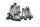 Moottorin ruuvit, ruuvisarja, kiinnitystarvikkeet BMW R 1100 RT 259 0413 96-01