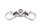Nedre gaffelbryggans lagerfäste styrgänga BMW R 1200 GS K25 0307 R12 04-07