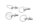 Verkleidungsschnellverschluss D-Ring Set links BMW R 1200 GS K25 0307 R12 04-07