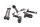 Support de montage, boulon de moteur, kit de vis Suzuki GSX 1100 G GV74A 91-96