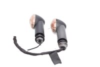 Par de intermitentes delanteros, negro/naranja, H1 12V...